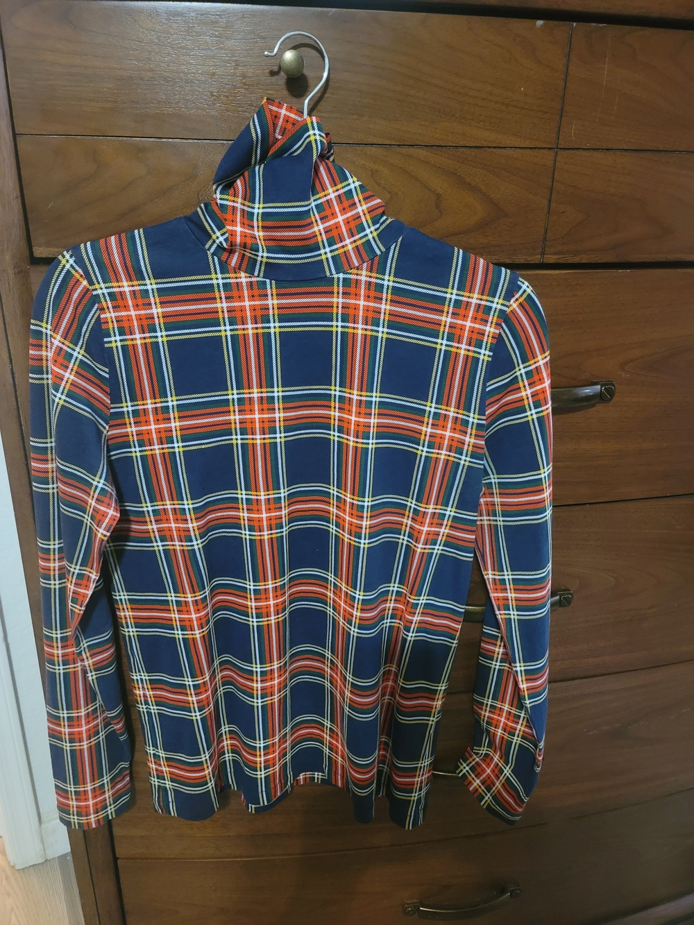 J  Crew Tartan Plaid Turtleneck